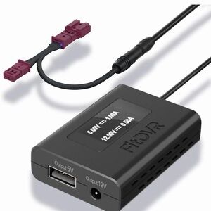 Power Adapter 3-Pin for Dash Cam, Radar, Dashcam Charger Cable for BMW